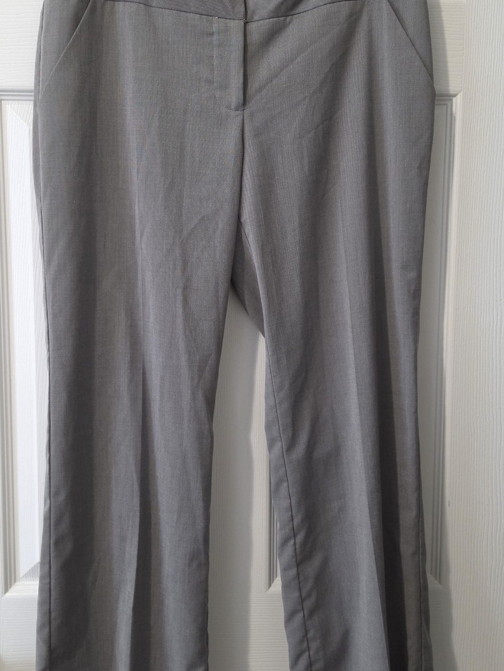 My Michelle Gray Straight Leg Dress Trousers